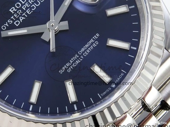 MiroTime 0419 Lightweight DateJust 36 126234 APF 1:1 Best Edition 904L Steel Blue Sitck Dial on SS Jubilee Bracelet VR 1582